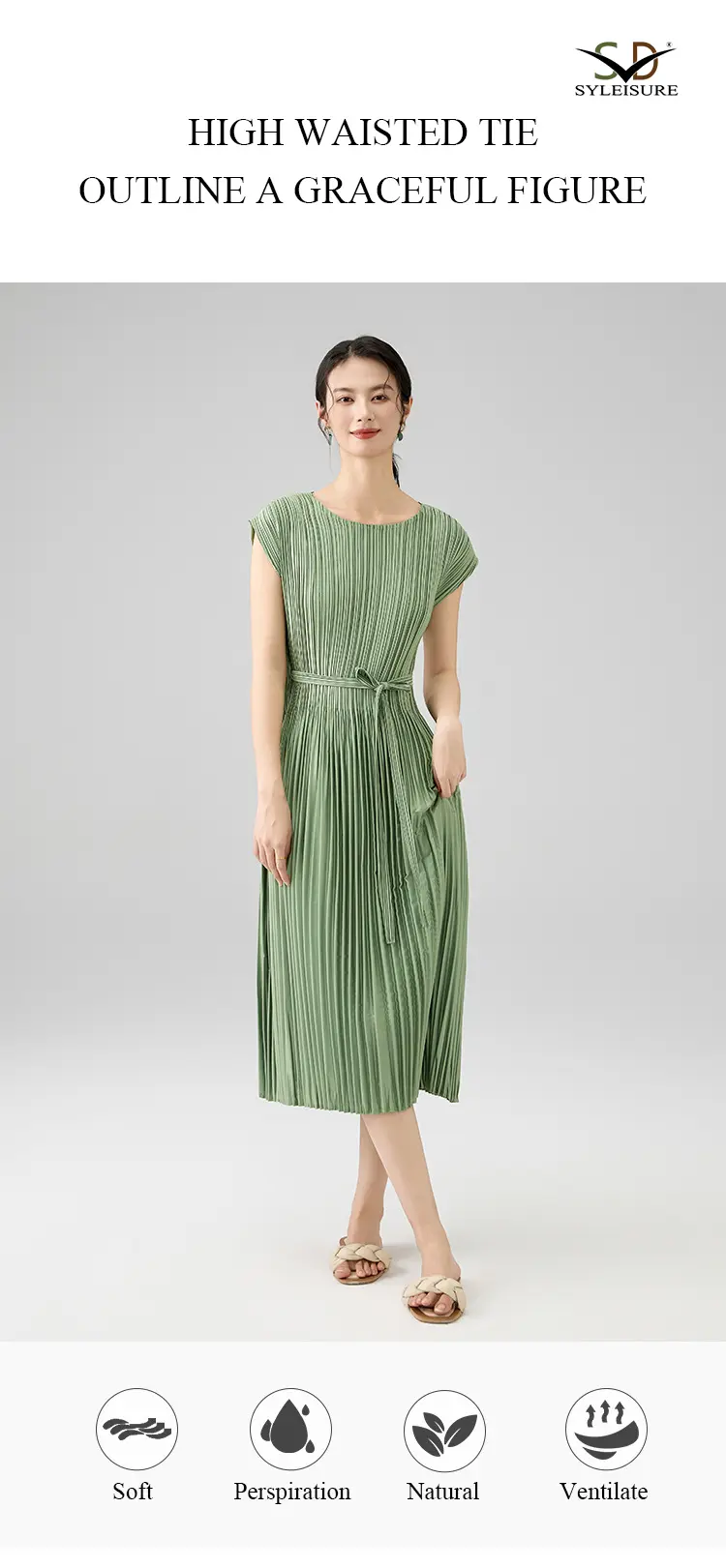 Sleeve Belted Dress (3)