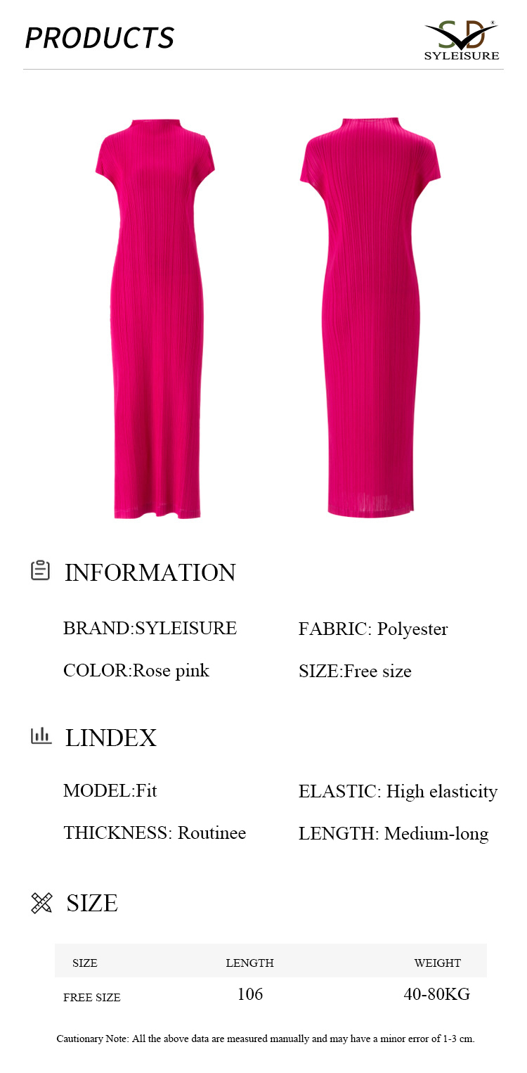 Mock Neck Short Sleeve Midi Dress (4)