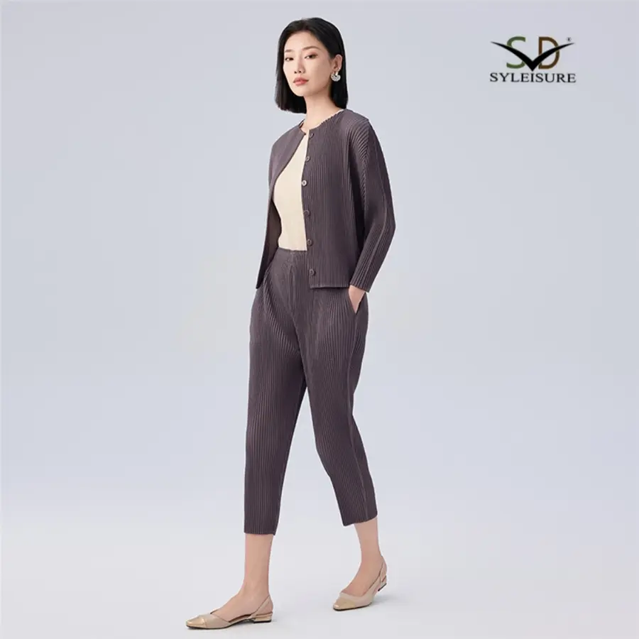 Sleeve Pleated Cardigan Set (4).jpg