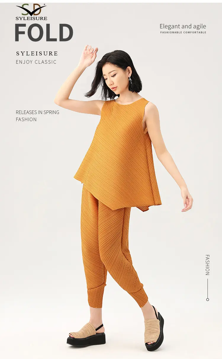 Asymmetric Top and Pants Set (1)