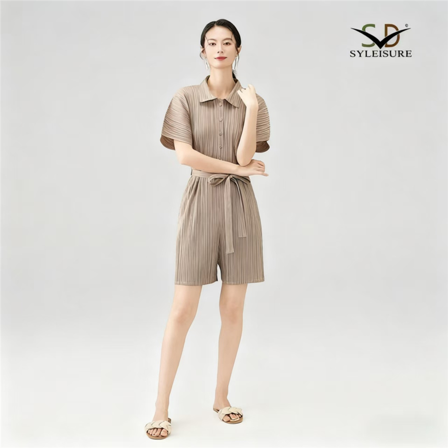 Women's Pleated Short - Sleeve Romper (2).jpg