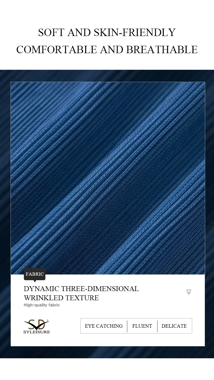 Women's Pleated Long - Sleeve Mock Neck Top (7)