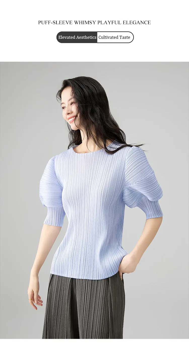 High Waist Pleated Wide Leg Pants (2)