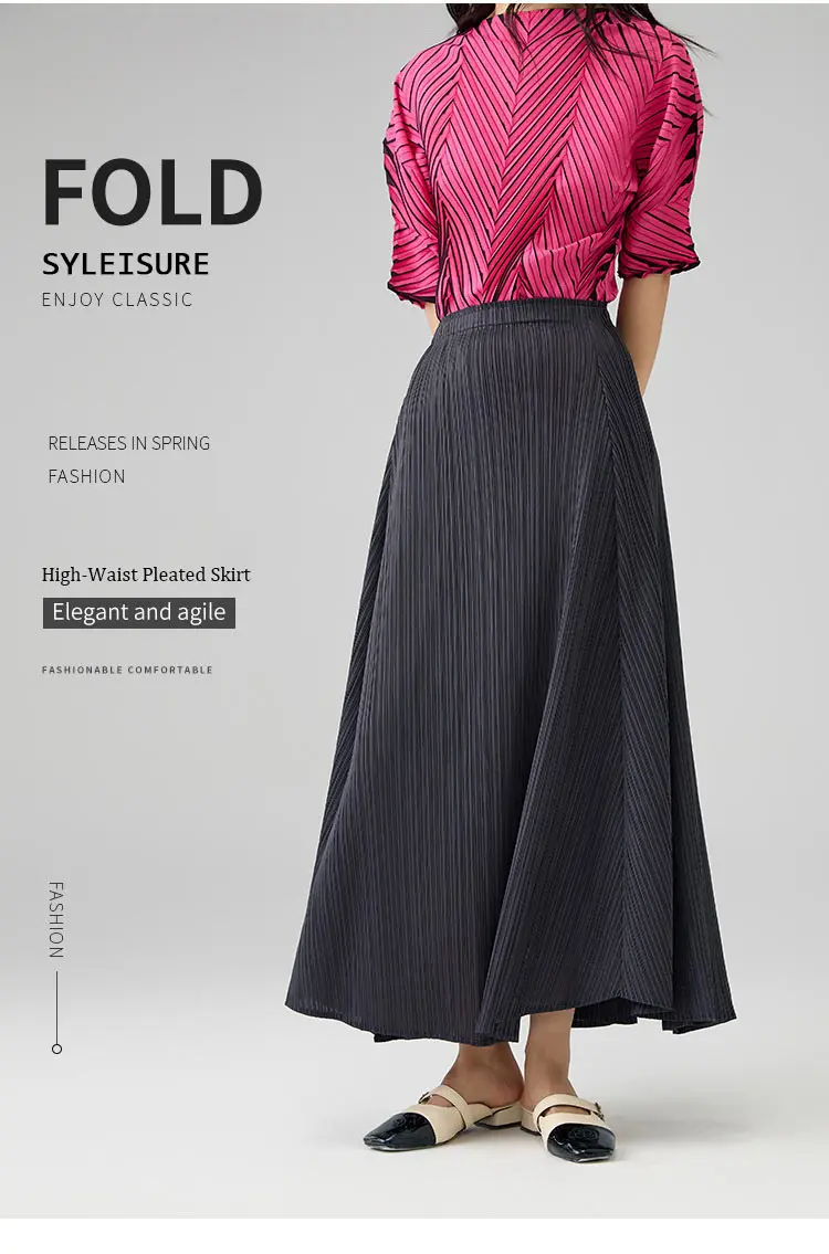 Elegant Pleated Maxi Skirt (1)