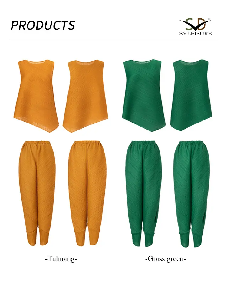 Asymmetric Top and Pants Set (4)