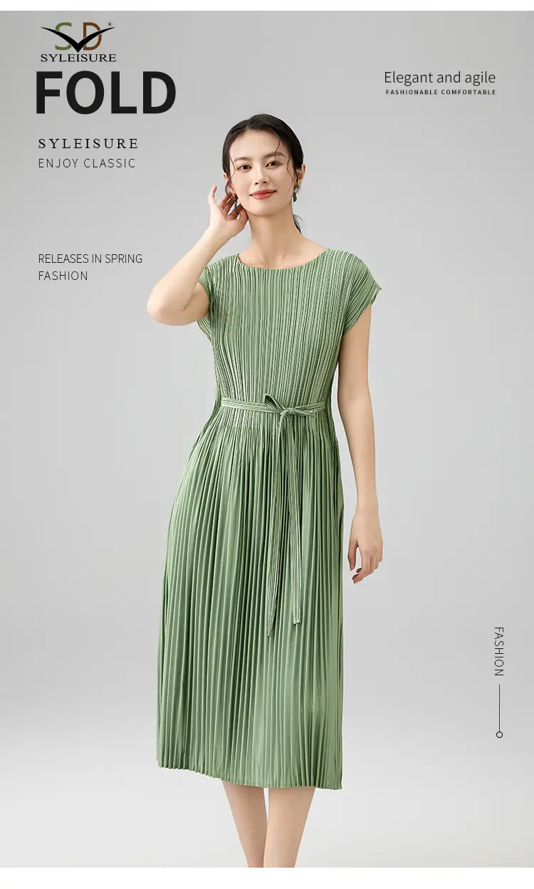 Sleeve Belted Dress (1)