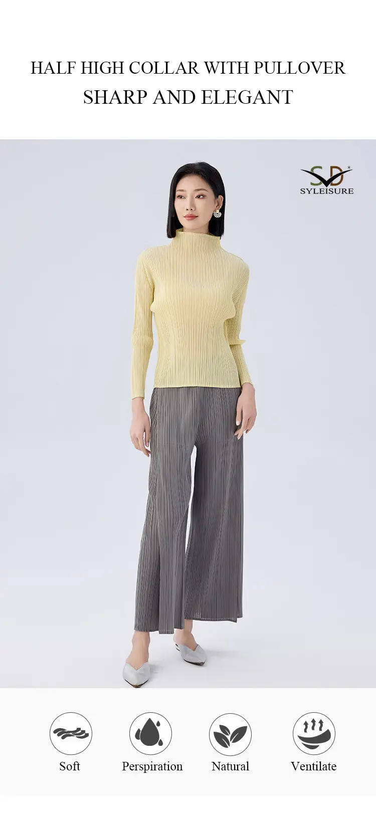 Turtleneck Long Sleeve Top (7)