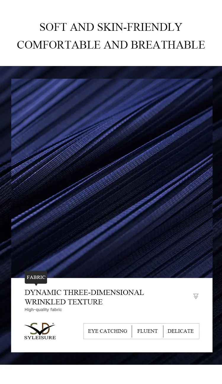 Women's Pleated Short - Sleeve Midi Dress (6)